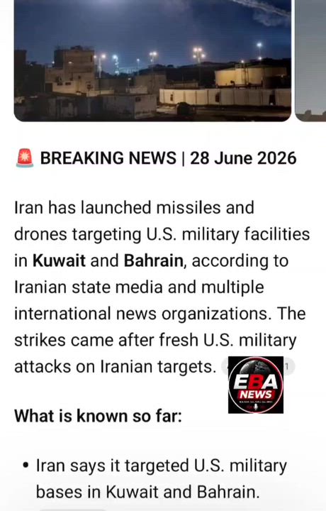 Iran has launched missiles and drones