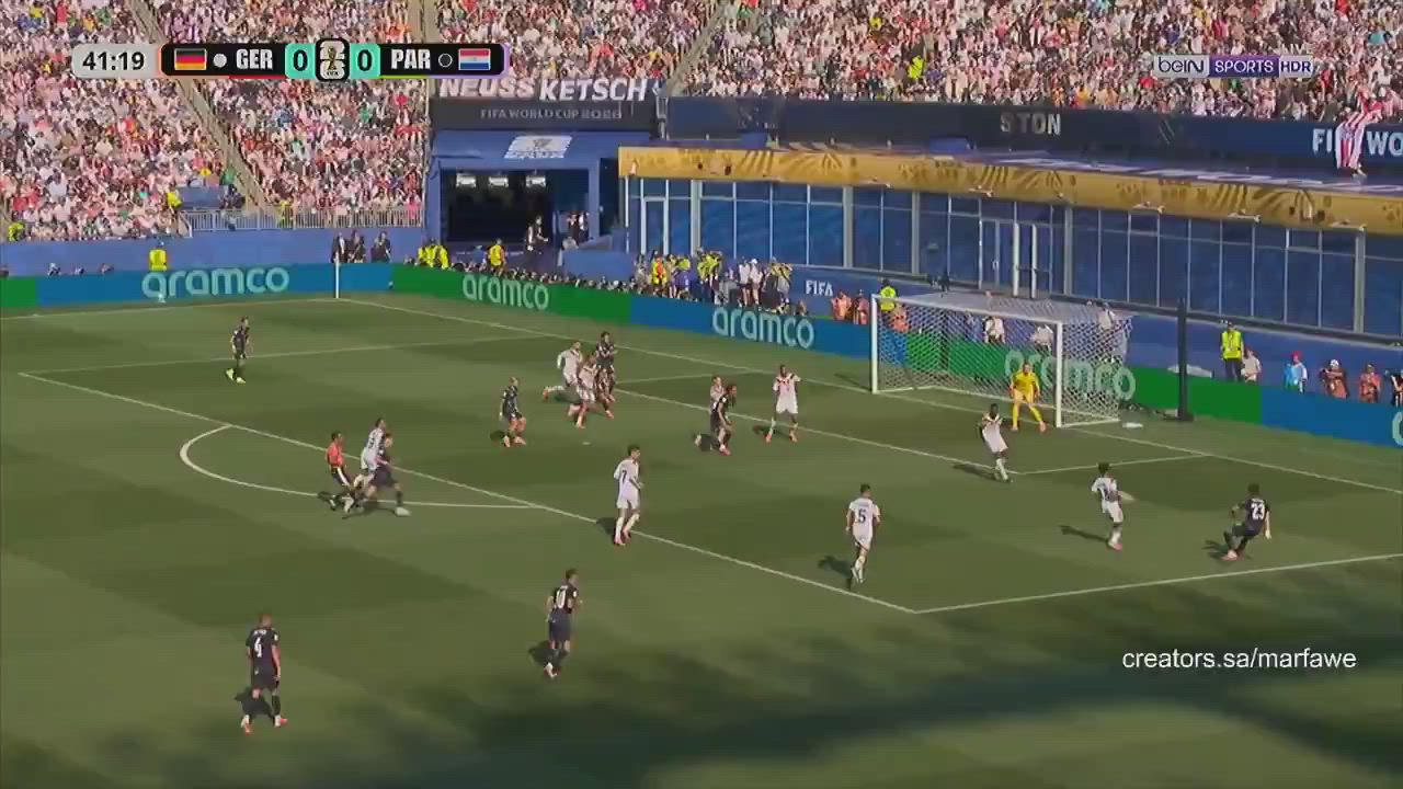 Julio Enciso scored his first ever World Cup goal for Paraguay🇵🇾, giving them the lead against Germa...