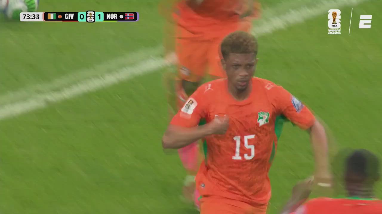 GOLAZO!. Amad Dilo scored his second #FIFAWC2026 goal, equalizing the match! ⚽🔥

⏱️83': Côte d' Iv...