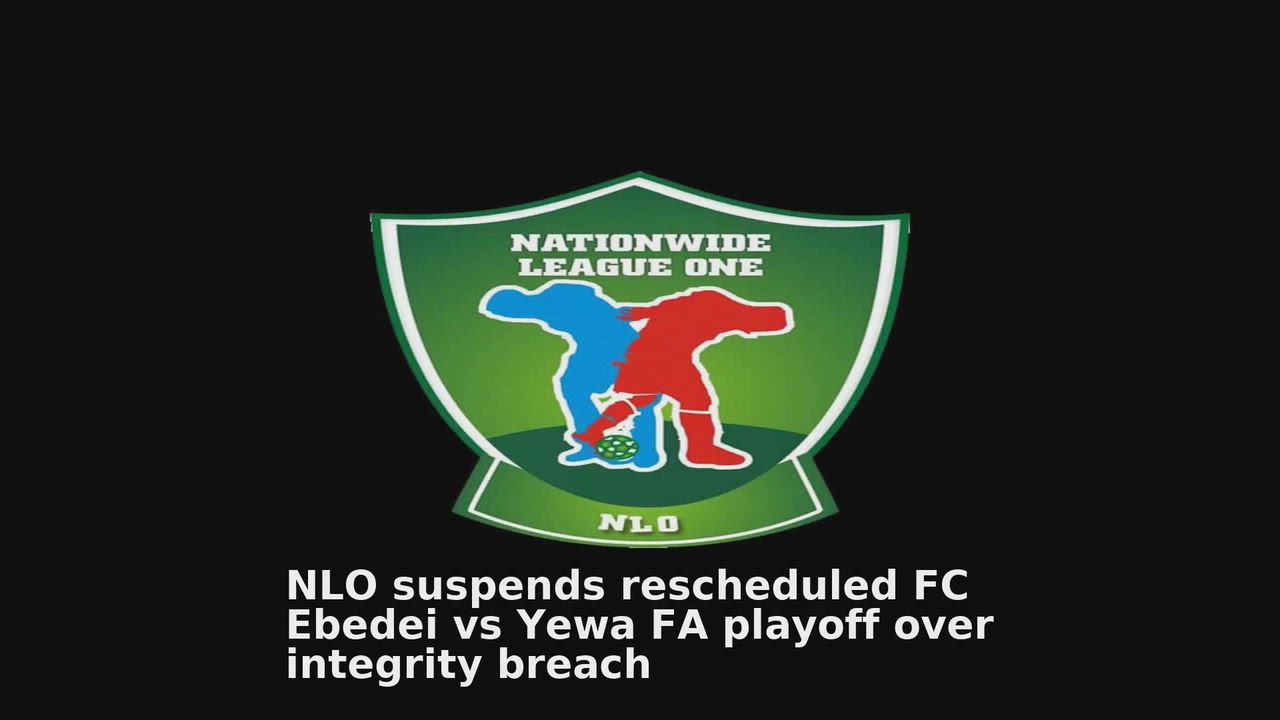 Top 10 Lagos headlines 🙄🚀 discussions:
1. NLO suspends rescheduled FC Ebedei vs Yewa FA playoff ov...