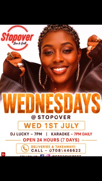 *🍹STOPOVER WEDNESDAYS -  TONIGHT!🍹* 

Good Food, Ice Cold Drinks, Good Vibes & Amazing Atmosphere...