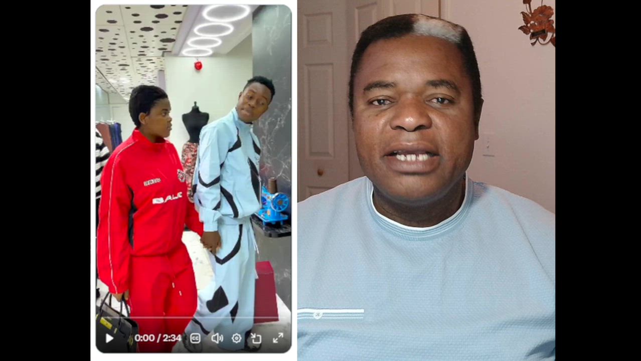 Peller and Jarvis paid Seyi Vodi a visit to personally deliver their wedding aso ebi, but the conver...