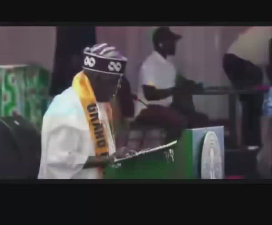 "Ladies and gentlemen, My dear wife, First Lady, Iya Alakara (Mama Akara Seller)"

~ President Bola...