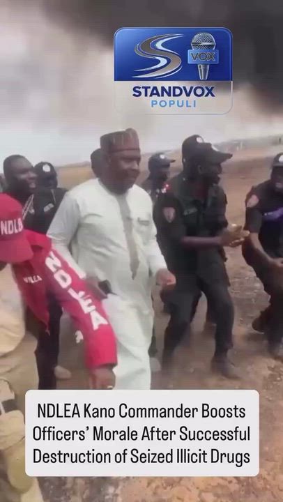 NDLEA Kano Commander Boosts Officers' Morale After Successful Destruction of Seized Illicit Drugs