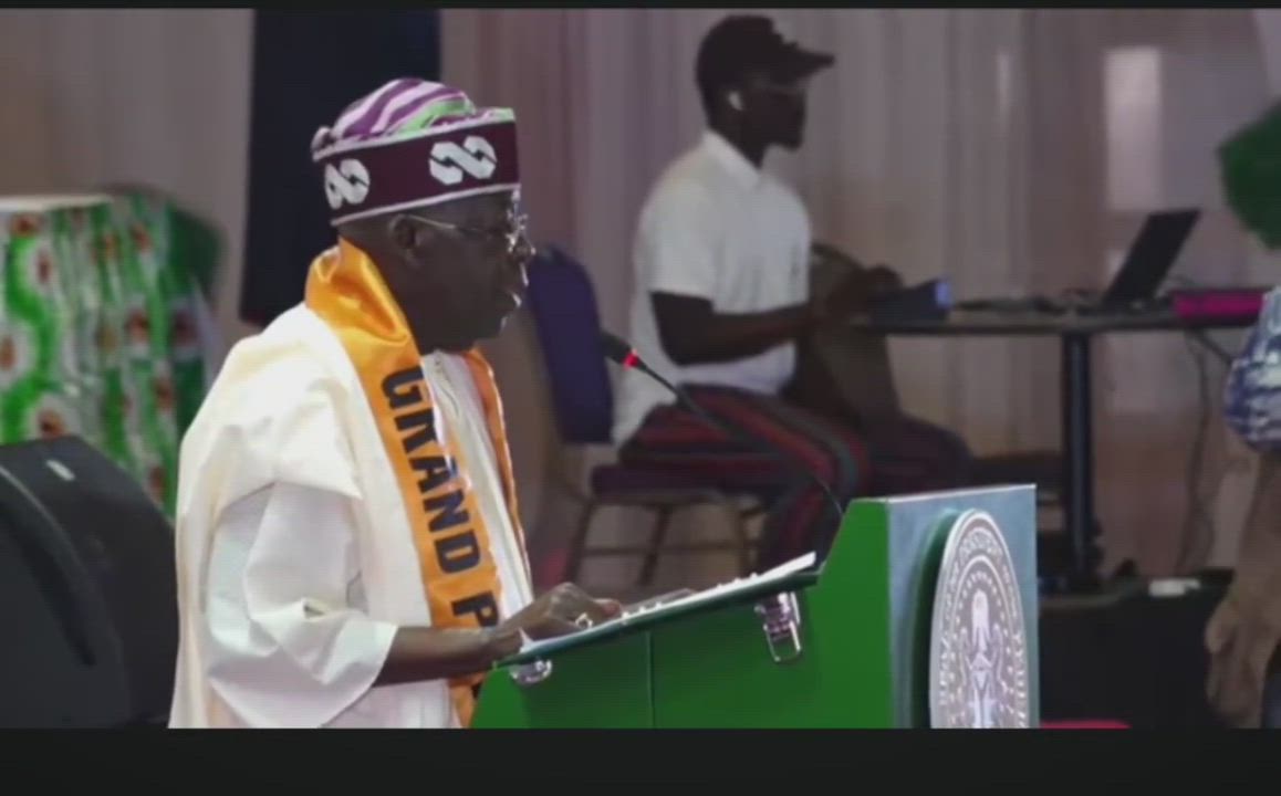 Dear wife, the first Lady, Iya Alakara.” — President Tinubu acknowledges his wife at the Presidentia...