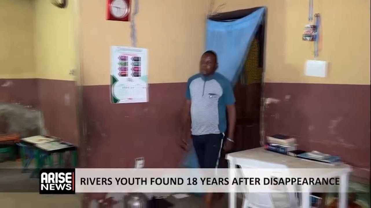 RIVERS YOUTH FOUND 18 YEARS AFTER DISAPPEARANCE

Gospel Kinanee, at 14 years old, left home one nigh...