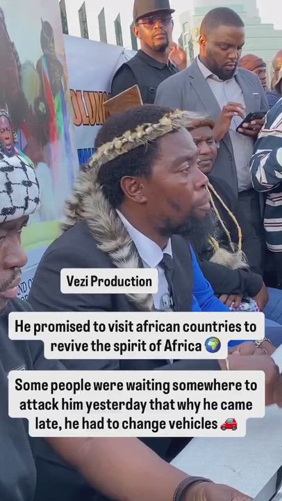 South African 🇿🇦 anti-migration group leader, Phakel'umthakathi says he will travel to other African...
