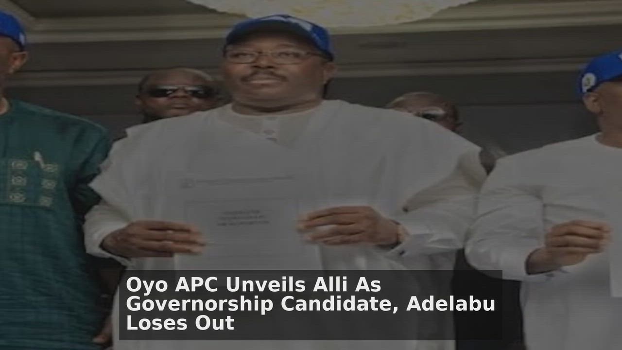 Top 10 Politics Nigeria headlines 🙄🚀 discussions:
1. Oyo APC Unveils Alli As Governorship Candidat...