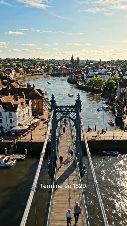 The Yarmouth Suspension Bridge in Great Yarmouth, Norfolk, England, stands as a reminder of how engi...
