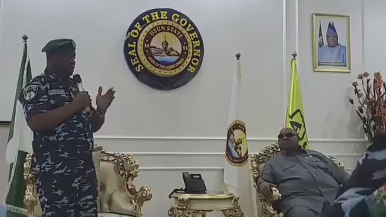 I've heard complaints from Osun State, and I'm aware you're not happy with the Commissioner of Polic...