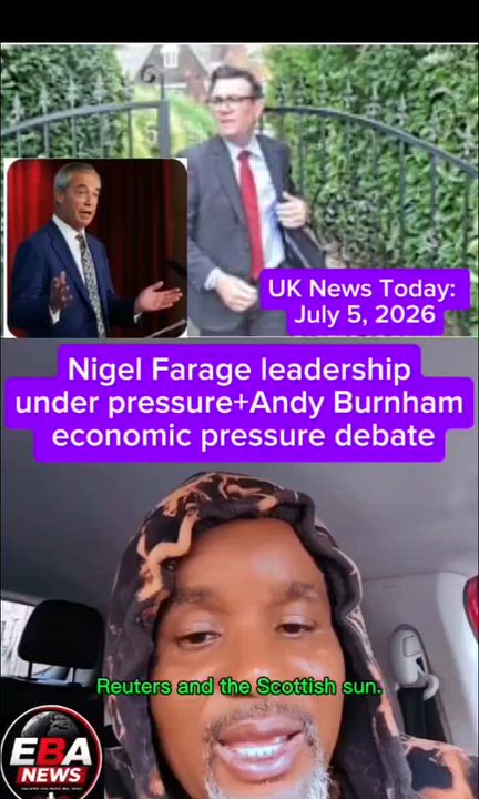 Nigel Farage leadership under pressure+Andy Burnham economic pressure debate