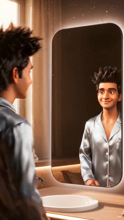 What if your smart mirror had a personality? 😂 Watch as this AI mirror gives hilarious hairstyle ad...