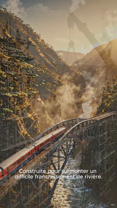 🚆 Spanning the powerful Whangaehu River, this remarkable rail bridge showcases New Zealand's engine...