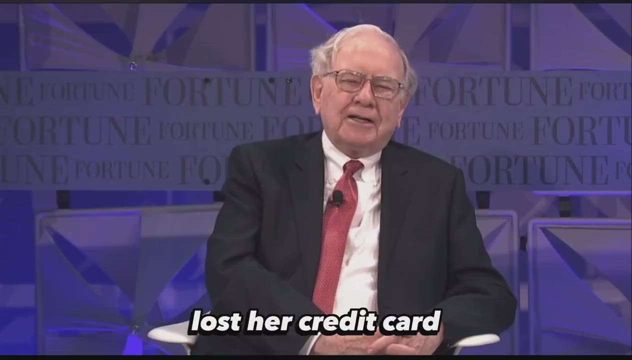 jOkE oF tHe DaY! Baba na real cost accountant! 
when Warren Buffett's first wife lost her credit car...