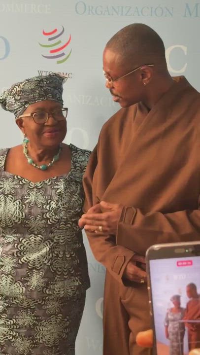 Ngozi Okonjo-Iweala missed Ladipoe’s WIPO set in Switzerland , so she asked him for a private rendit...
