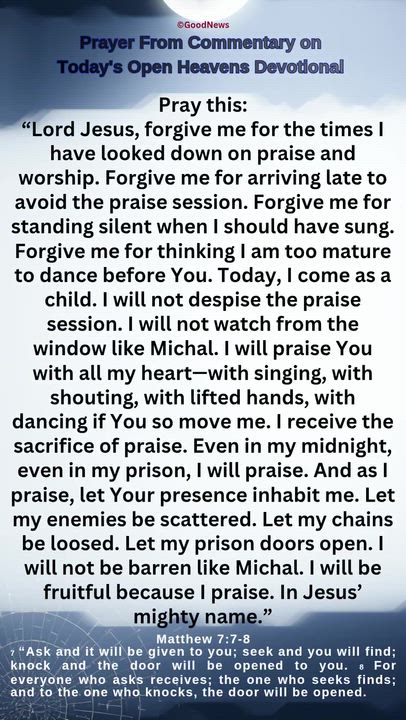 #PrayerFromCommentaryOnTodaysOpenHeavensDevotionalbyPastorEAAdeboye 
1 John 5:14-15 Voice
We live in...