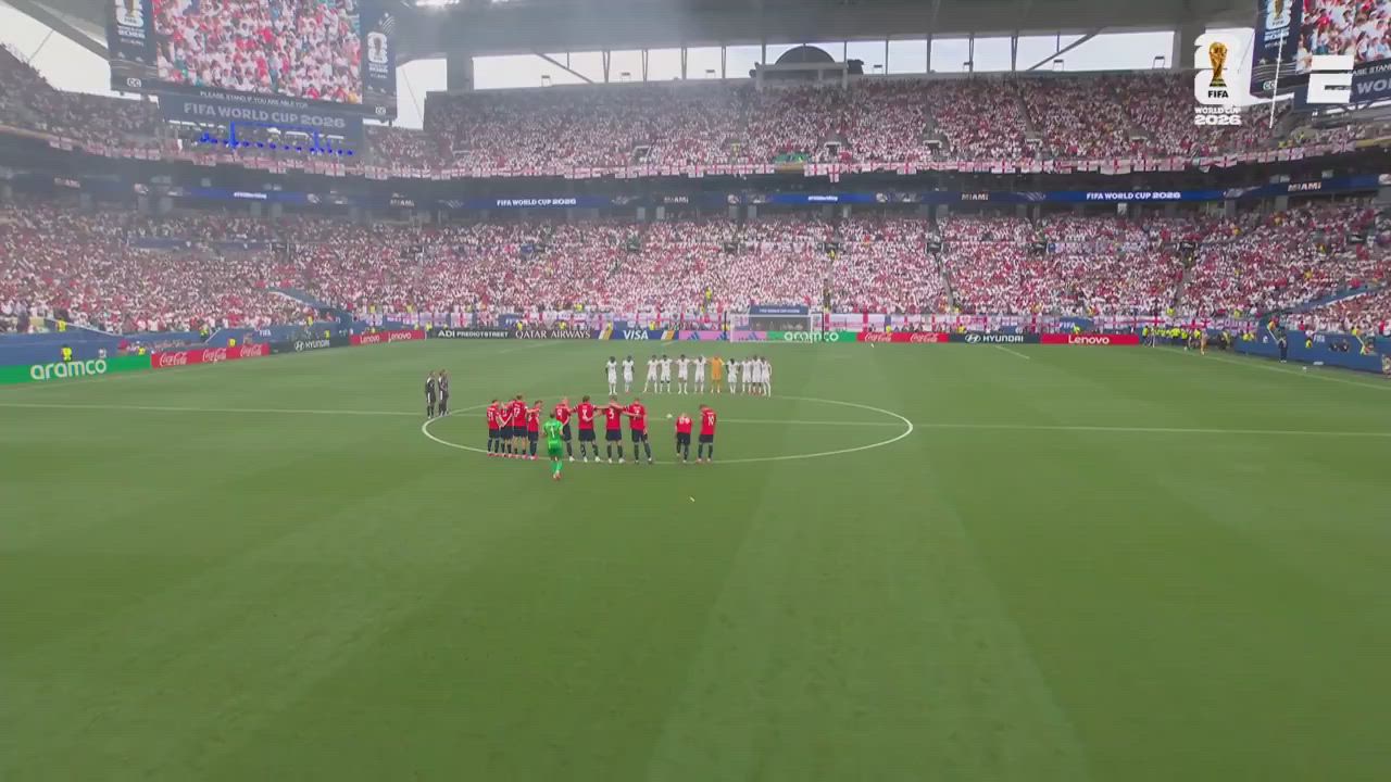 Norway and England observed a moment of silence before kick-off of their #FIFAWC2026 quarter-finals...