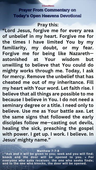 #PrayerFromCommentaryOnTodaysOpenHeavensDevotionalbyPastorEAAdeboye 
1 John 5:14-15 Voice
We live in...