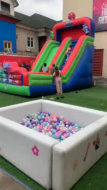 "Pure joy in motion! Kids bouncing, dancing, and having the time of their lives.
Celebrate this  sea...