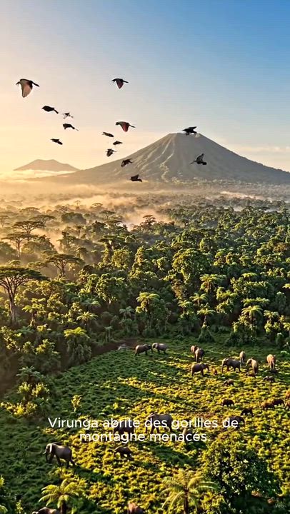 🌍🦍 **Virunga National Park** is Africa's oldest national park and one of the world's most extraord...