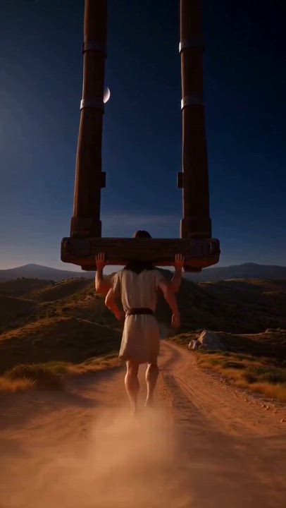 **Caption:**

Samson's final prayer led to his greatest victory. Even after failure, he trusted God—...