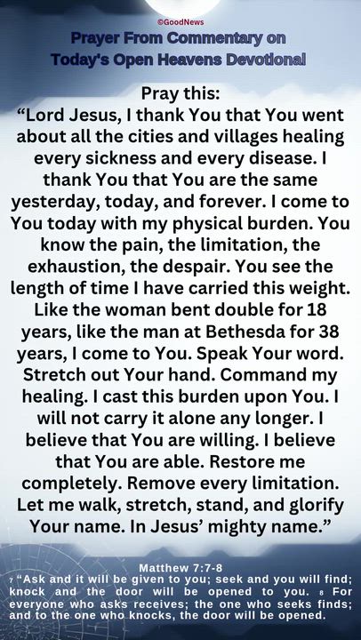 #PrayerFromCommentaryOnTodaysOpenHeavensDevotionalbyPastorEAAdeboye 
1 John 5:14-15 Voice
We live in...
