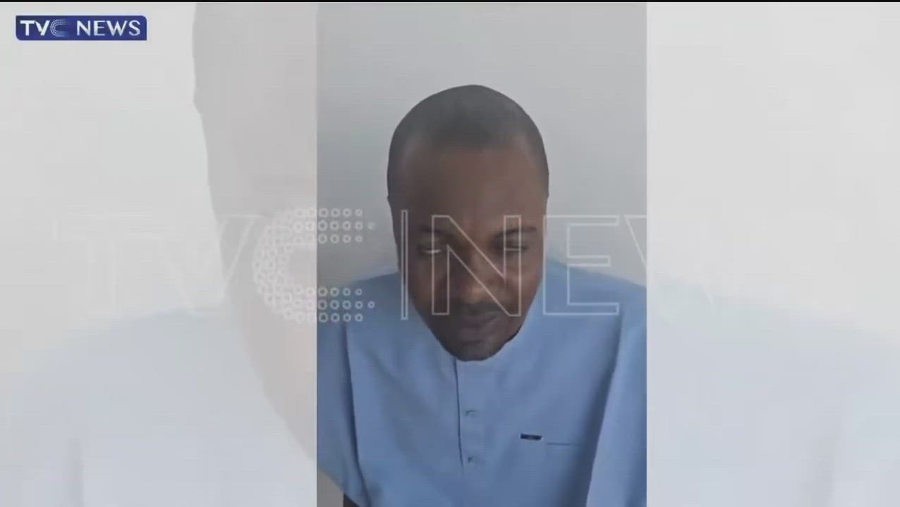 Nigeria Police Force questioning Adeniyi Adeyemi, Director General of the fake Presidential Foreign...