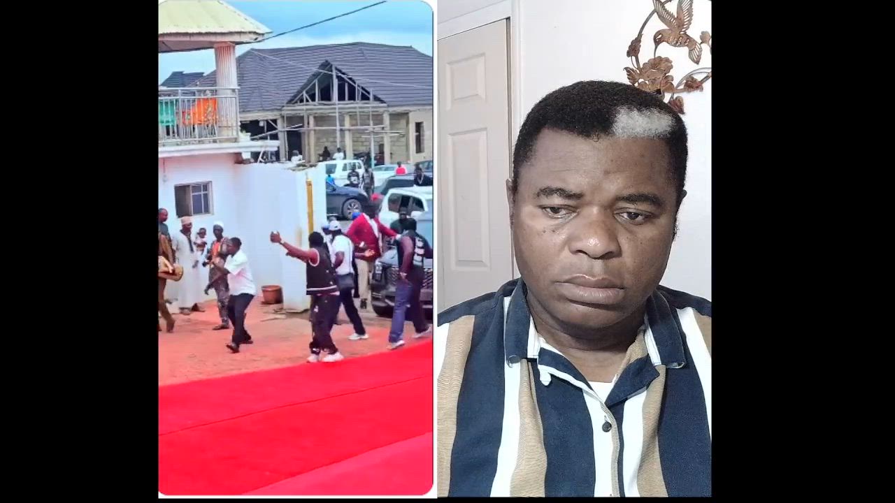 VeryDarkMan’s visit to the Oluwo of Iwo land, osun state today