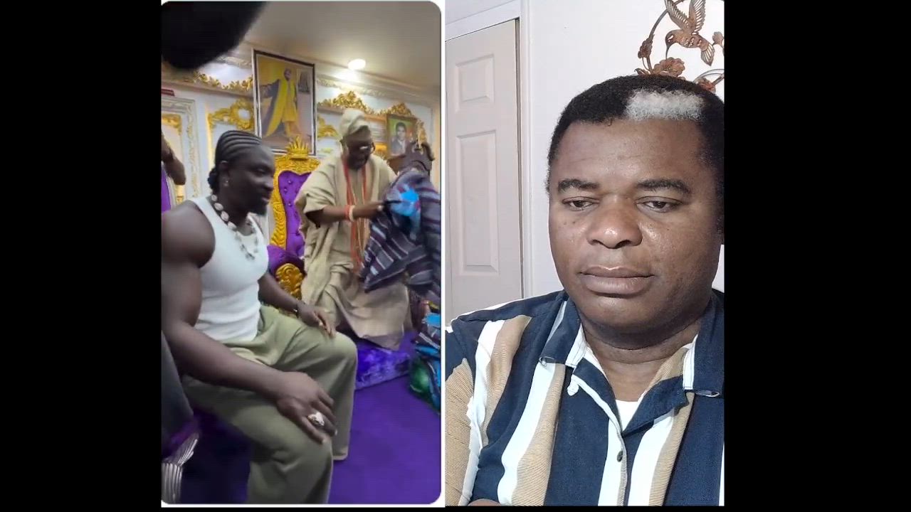 VeryDarkMan was honoured by the Oluwo of Iwo during his visit to Iwo, Osun State.