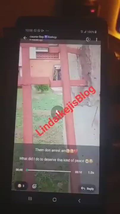 The lecturer has been arrested by the police