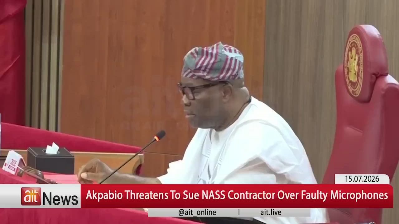 Senate president Akpabio Threatens To Sue National Assembly Contractor Over Faulty Microphones