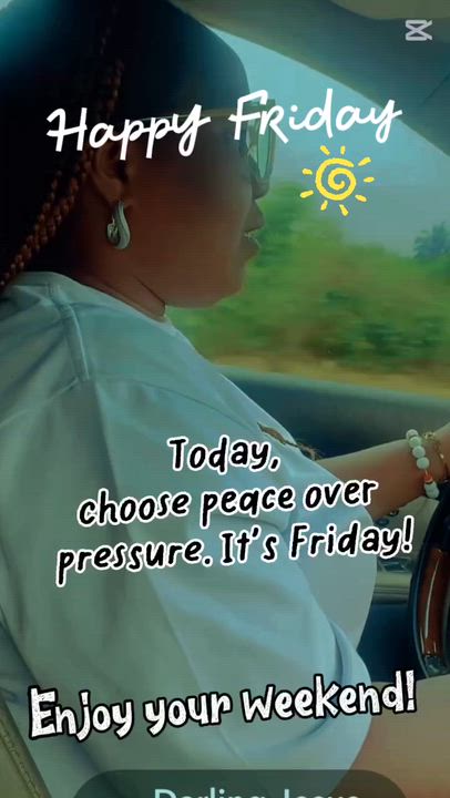 Today, choose peace over pressure.

Happy Friday, Lekeelekee Family. ❤️
Enjoy your Weekend!