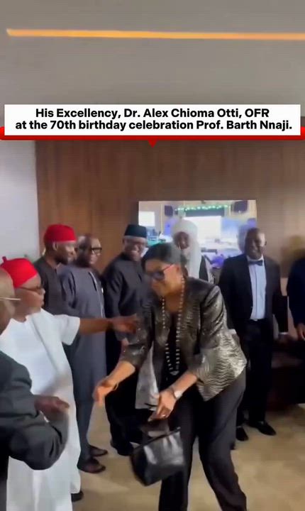 His Excellency,the People’s Governor of Abia State, Dr Alex C. Otti,OFR, at the 70th birthday celebr...