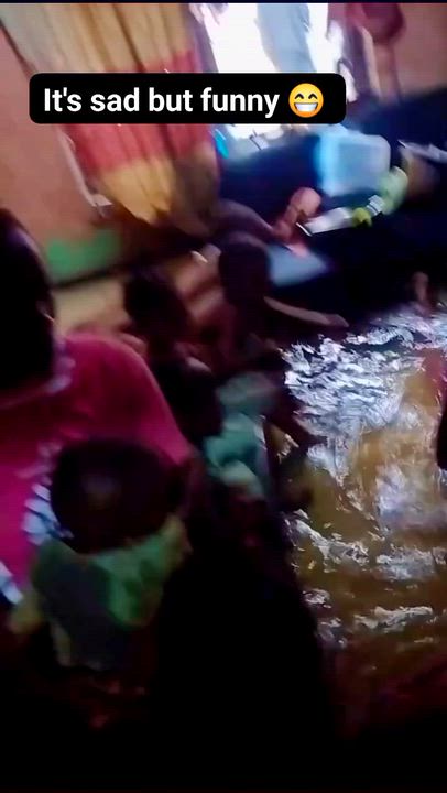 The danger of the flood  even though the kids find it fun but it's not. Honestly