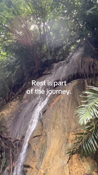 Rest is part of the journey, not a break from it. Sometimes the best way to move forward is to pause...