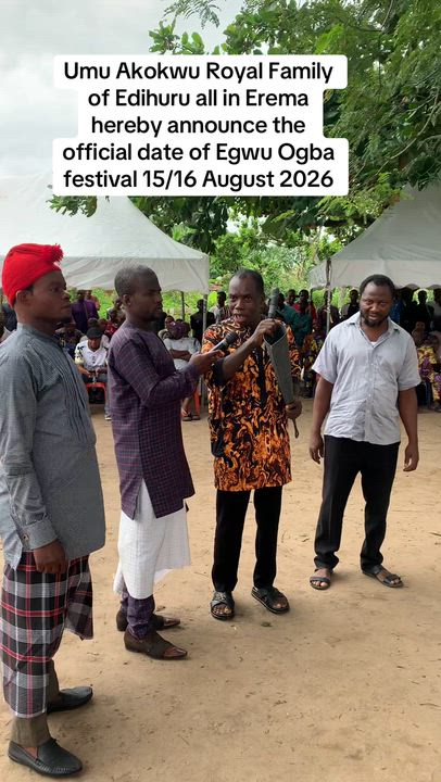 The Ancient Proclamation of Egwu-Ogba: The Sacred Rite That Opens the Egi Cultural Year