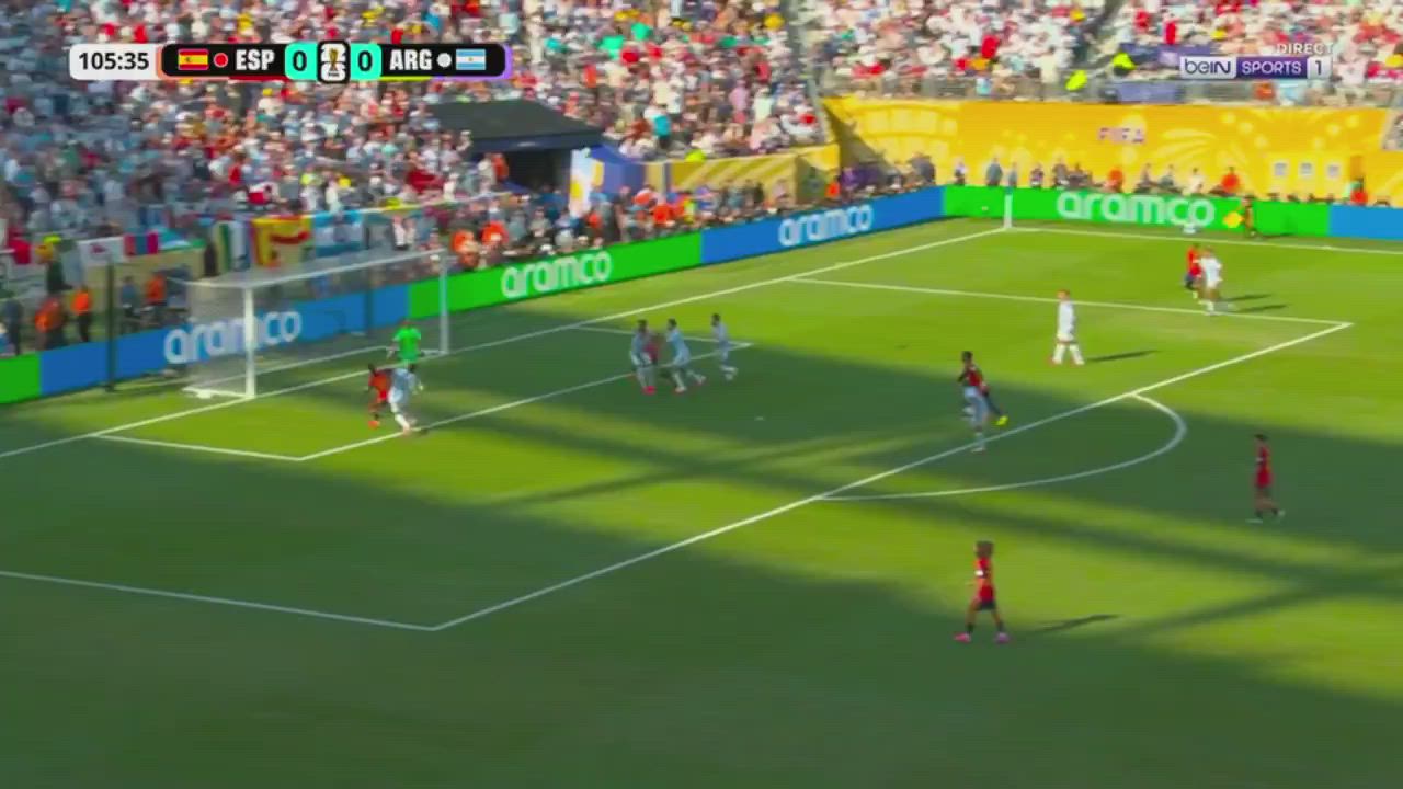 Watch the moment FERRAN TORRES scored for Spain to secure victory for his county in the 2026 World C...