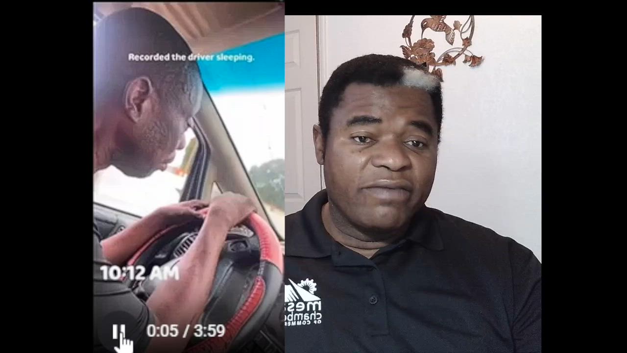 He recorded the driver of his bus sleeping for content purposes.