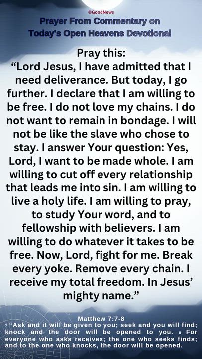 #PrayerFromCommentaryOnTodaysOpenHeavensDevotionalbyPastorEAAdeboye 
1 John 5:14-15 Voice
We live in...