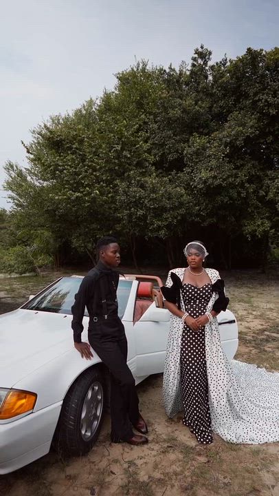 Popular Nigerian TikTok creators, Peller and Jarvis, released their official pre-wedding photographs...