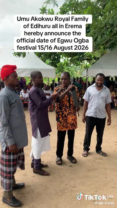 The Ancient Proclamation of Egwu-Ogba: The Sacred Rite That Opens the Egi Cultural Year

For over fi...