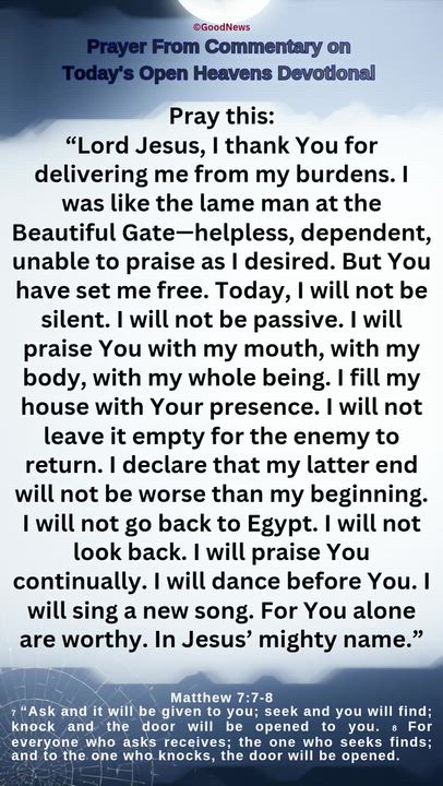 #PrayerFromCommentaryOnTodaysOpenHeavensDevotionalbyPastorEAAdeboye 
1 John 5:14-15 Voice
We live in...