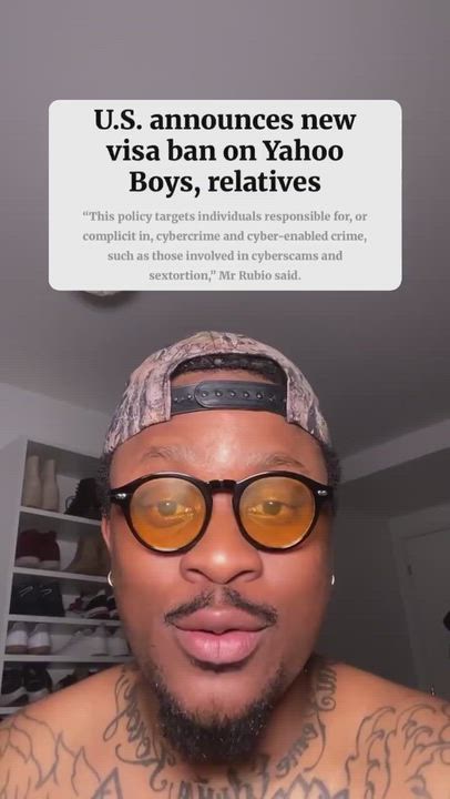 U.S. announces new visa ban on Yahoo Boys, relatives.
The  policy targets individuals responsible fo...