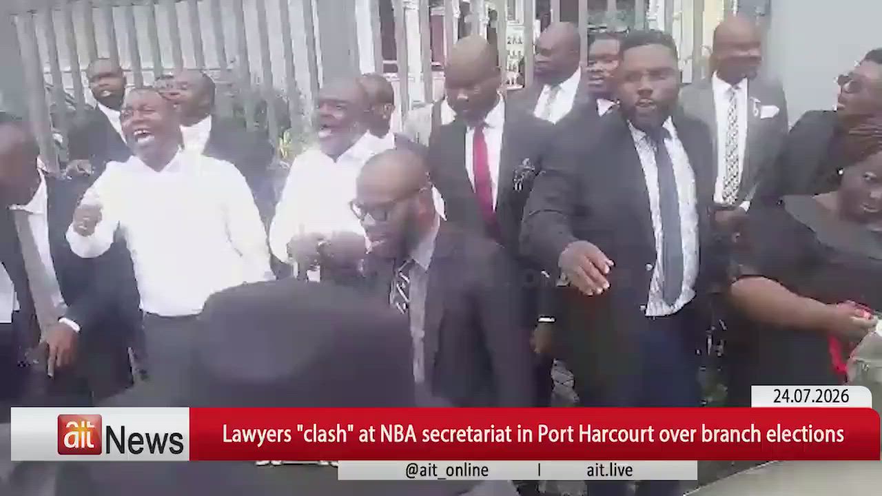 Nigerian Lawyers "clash" at NBA secretariat in Port Harcourt over branch elections