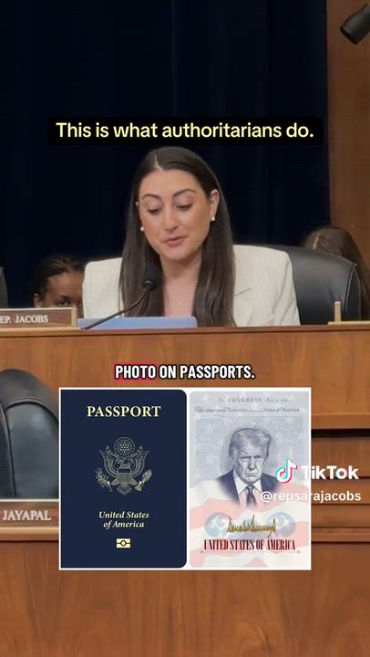 TRUMP wants his photo on the USA passport