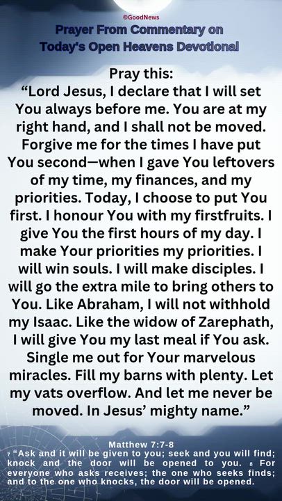 #PrayerFromCommentaryOnTodaysOpenHeavensDevotionalbyPastorEAAdeboye 
1 John 5:14-15 Voice
We live in...