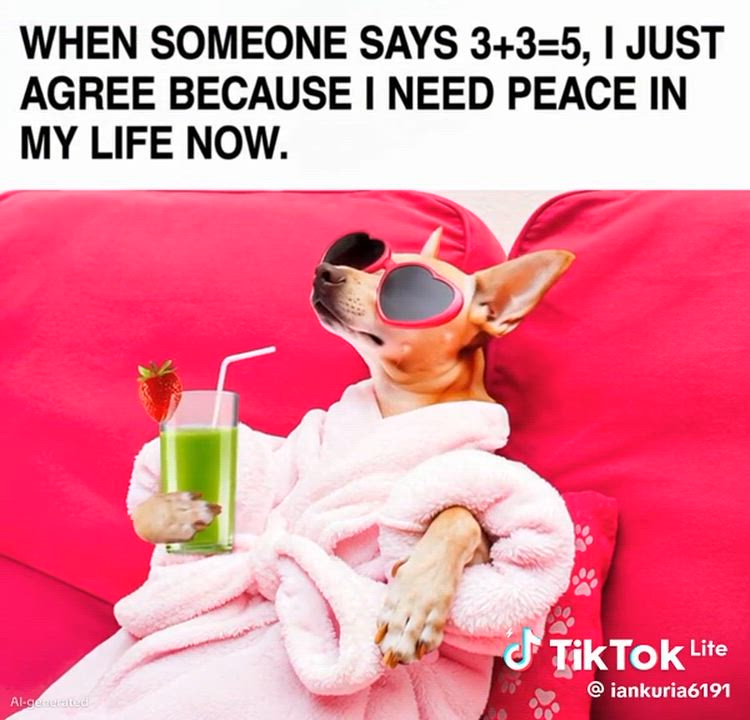 I no get time to argue unnecessarily with anyone I just need peace abeg