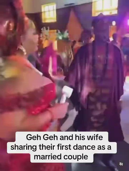 Video of Geh Geh and his wife sharing their first dance as a married couple