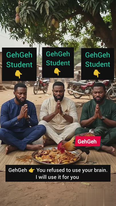 GehGeh has used their brain.
#gehgeh
#gehgehuniversity
#foolishness