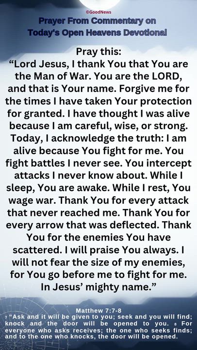 #PrayerFromCommentaryOnTodaysOpenHeavensDevotionalbyPastorEAAdeboye 
1 John 5:14-15 Voice
We live in...